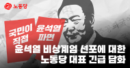 윤석열 비상계엄 선포에 대한 노동당 대표 긴급 담화